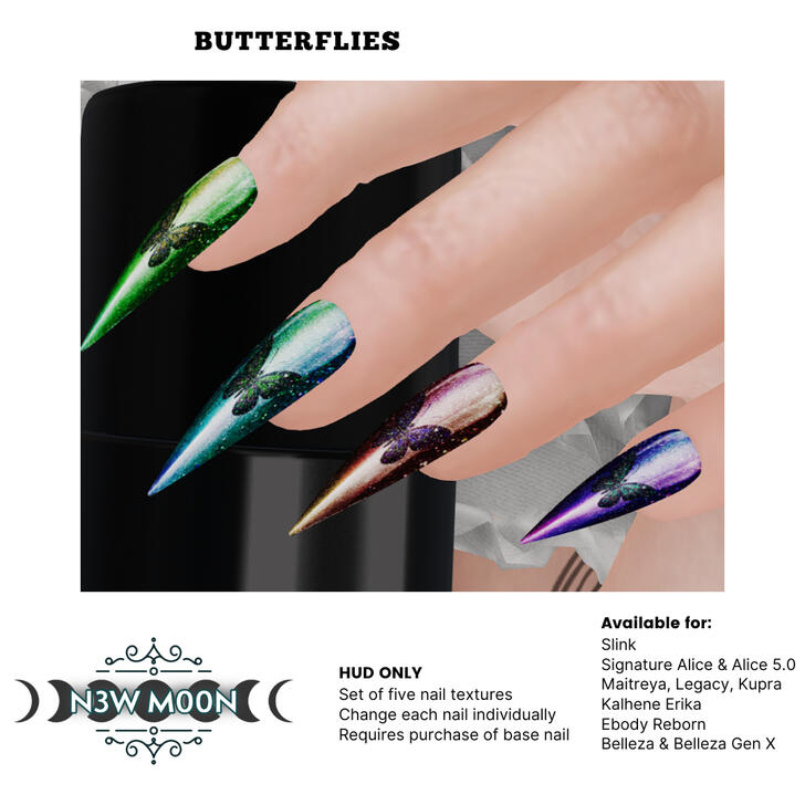 Butterflies Nail HUD Butterflies Nail HUD